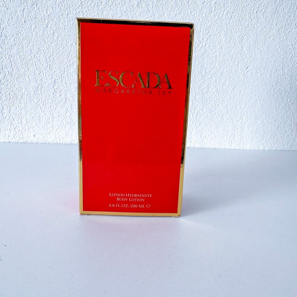 Escada Margaretha Ley Lotion Hydratante Body Lotion 6.8 FLOZ 200 ML Red Gold